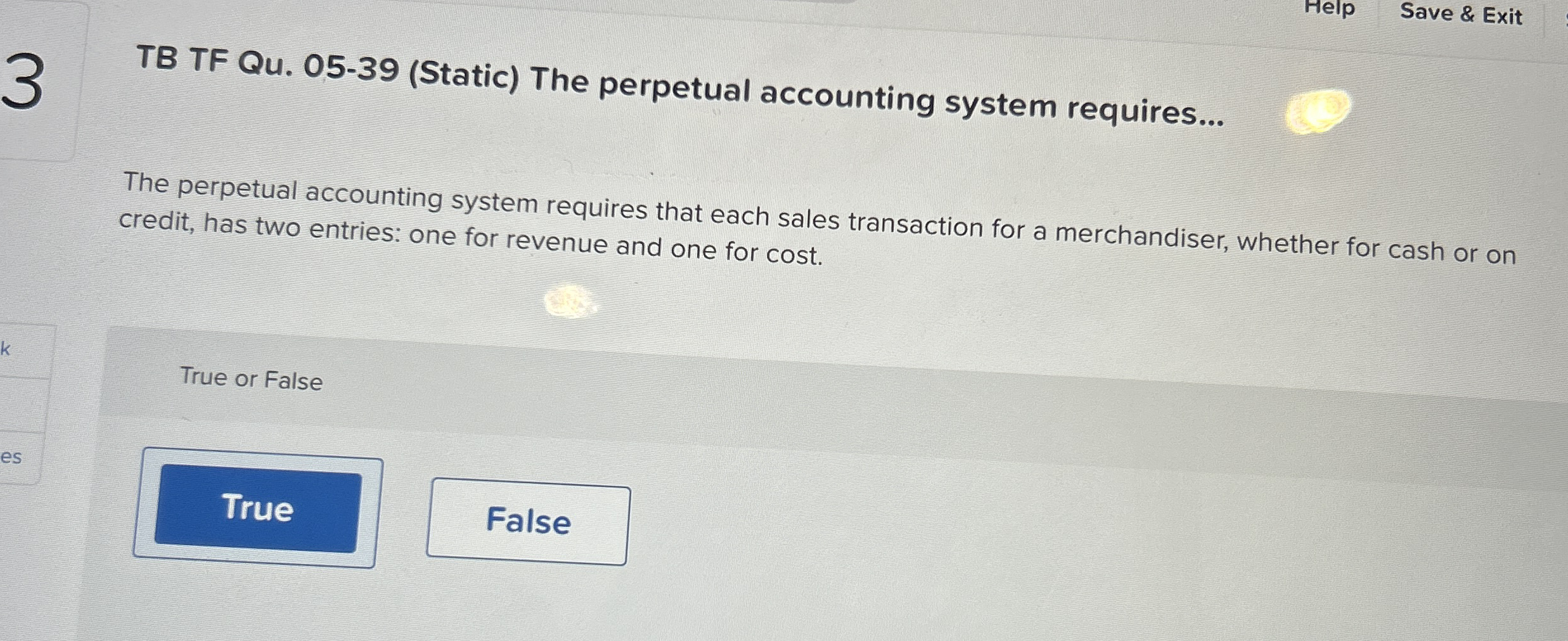Help Save & Exit 3 TB TF Qu . 0 5 - 3 9 ( Static
