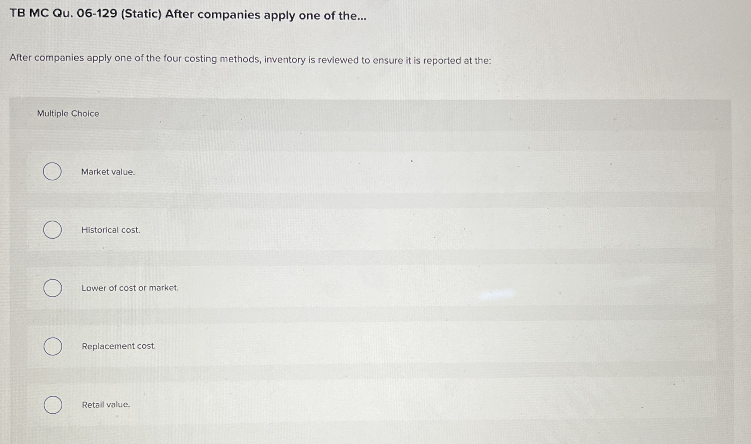 TB MC Qu . 0 6 - 1 2 9 ( Static ) After companies