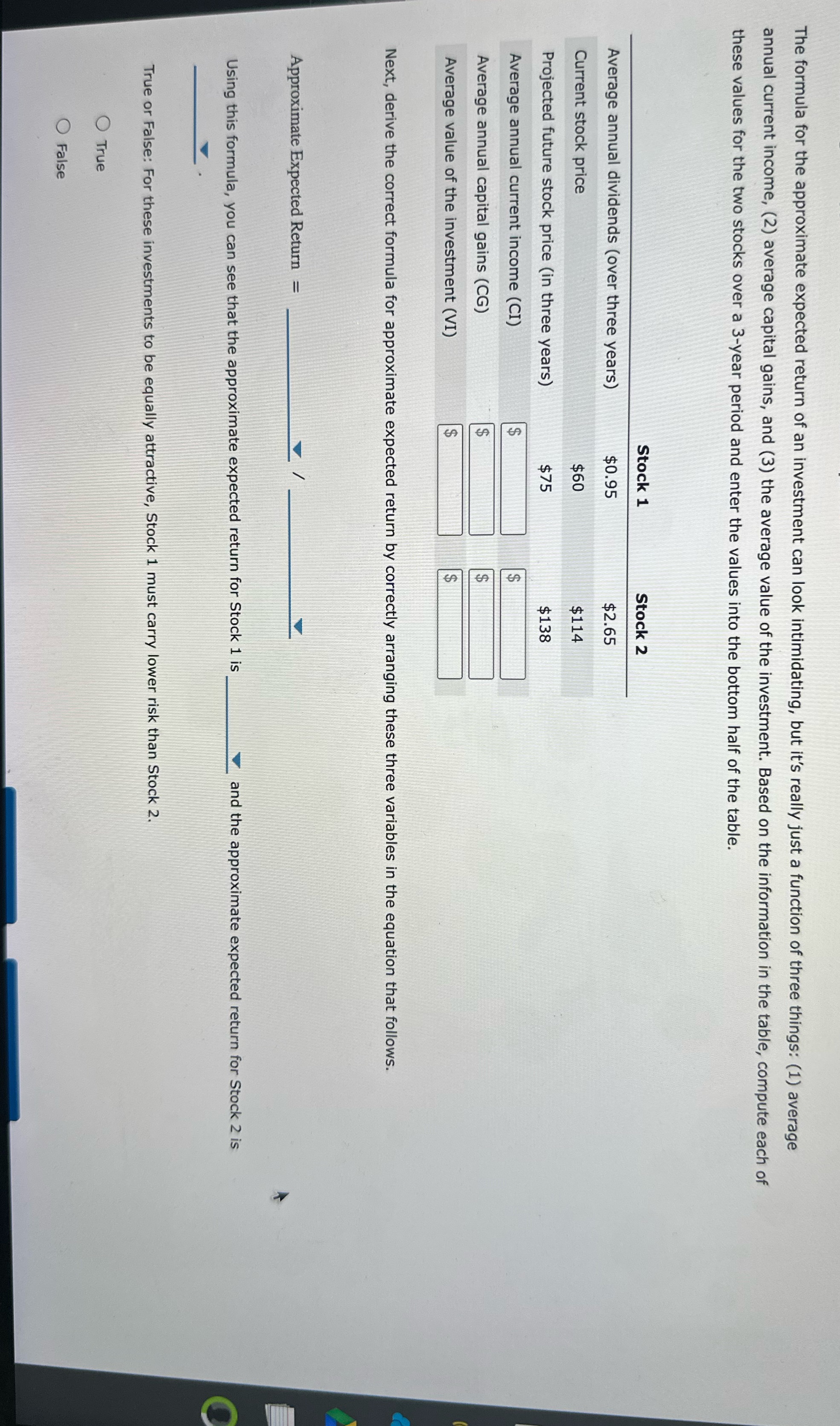 Please answer The formula for the approximate