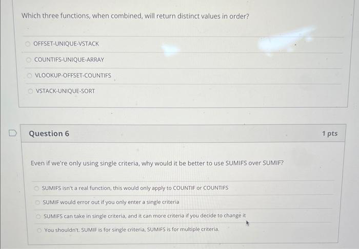 Which three functions, when combined, will return