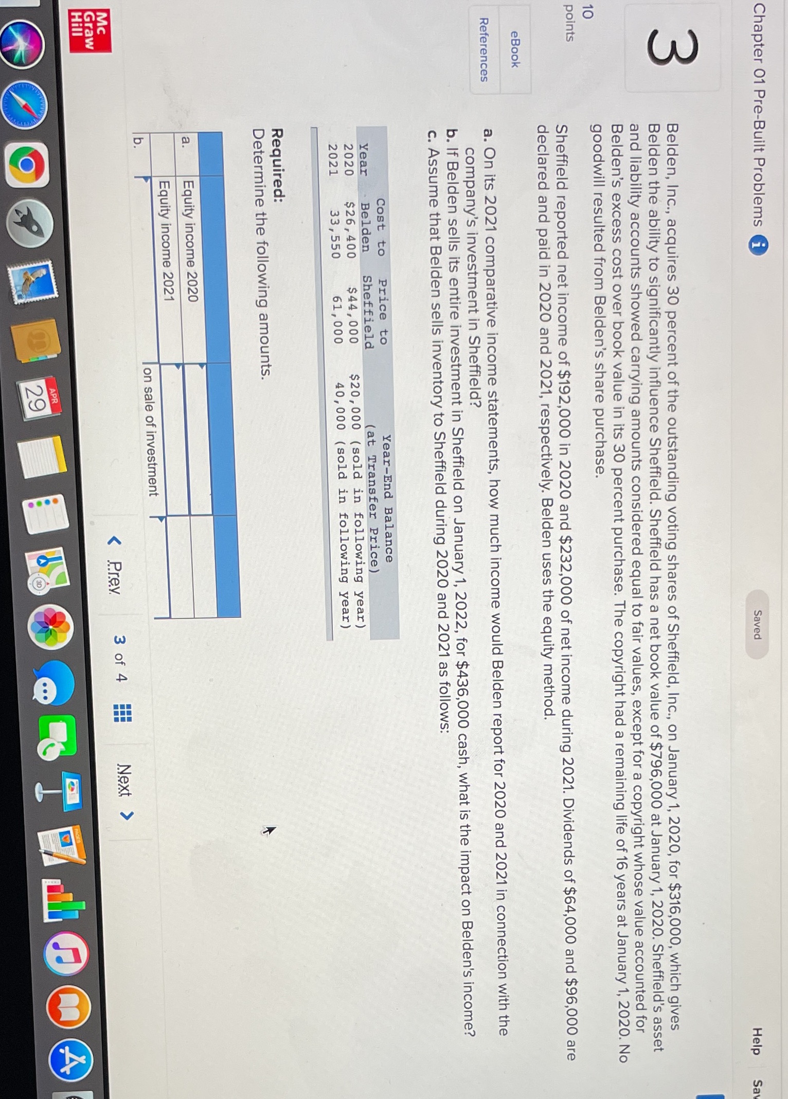 Chapter 01 Pre-Built Problems i Saved Help Sa m