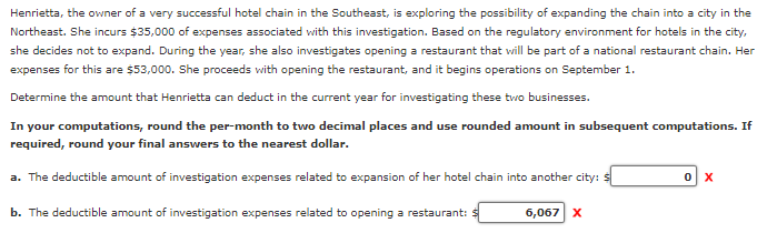 Henrietta, the owner of a very successful hotel