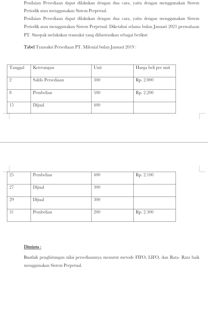 Mohon dijawab pertanyaan nya pak bu Penilaian