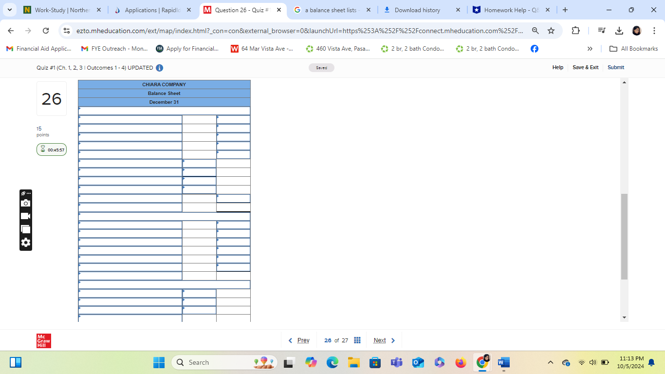 N Work-Study | Norther * | ) Applications |