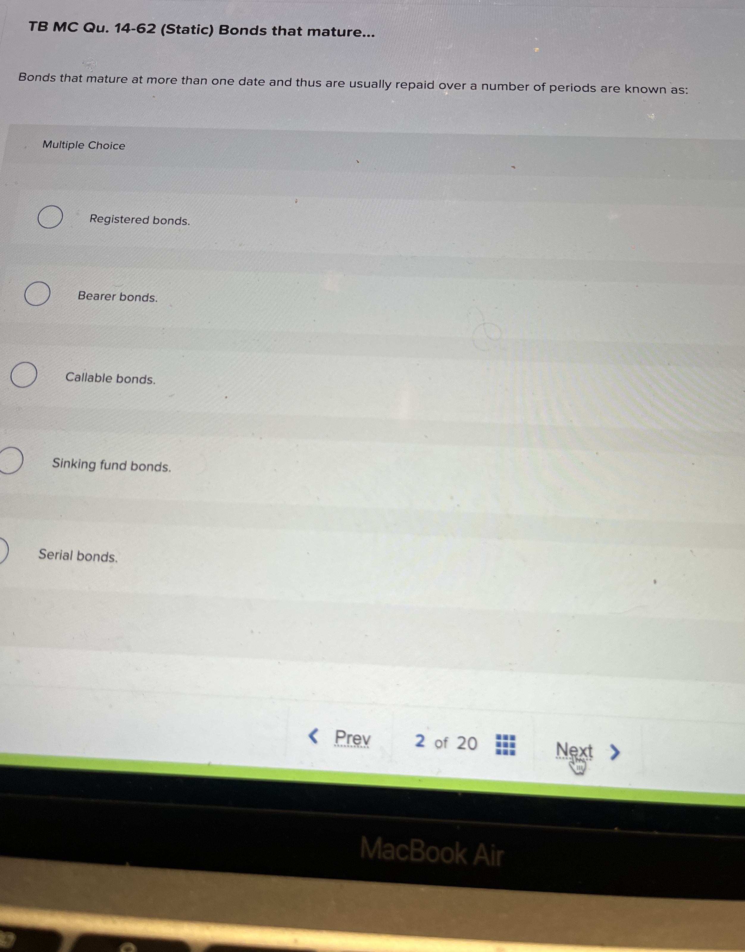 TB MC Qu . 1 4 - 6 2 ( Static ) Bonds that