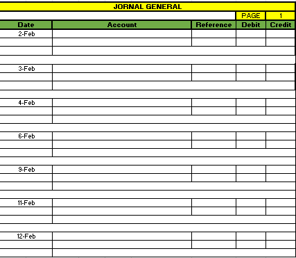 Uses MS Excel, to journalize the input settings