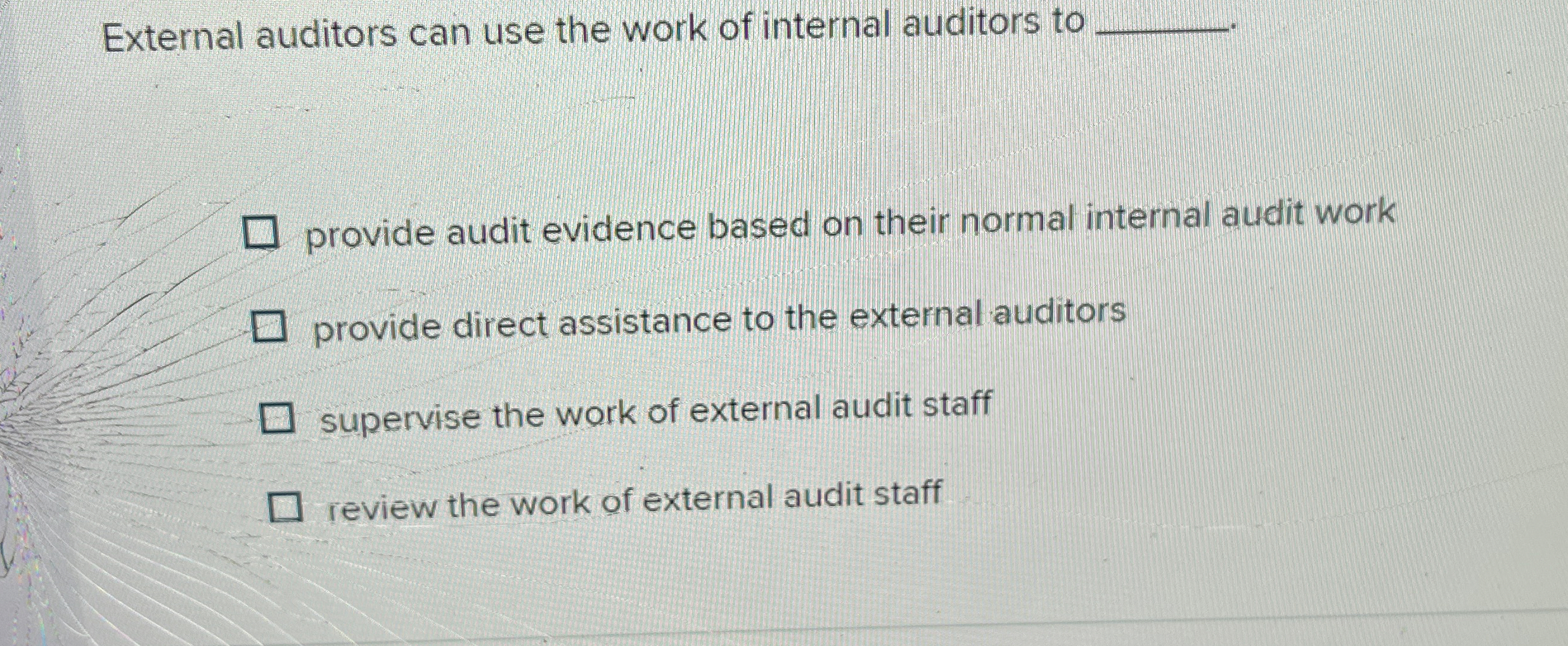 External auditors can use the work of internal