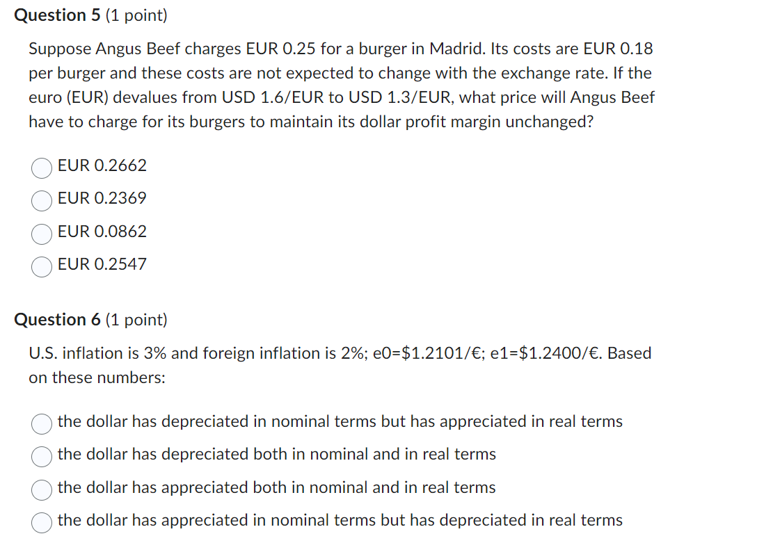 Question 10 (1 point) The price of Gatto