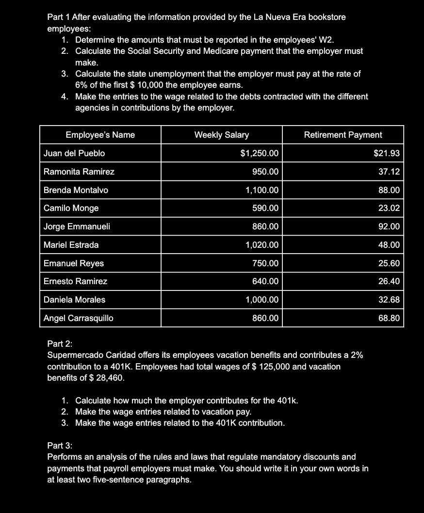 Please help with entries for Retentions on