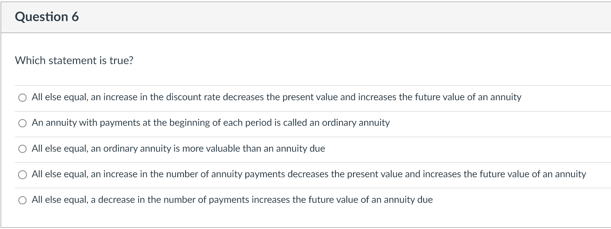 Question 1 1 pts Which one of the following