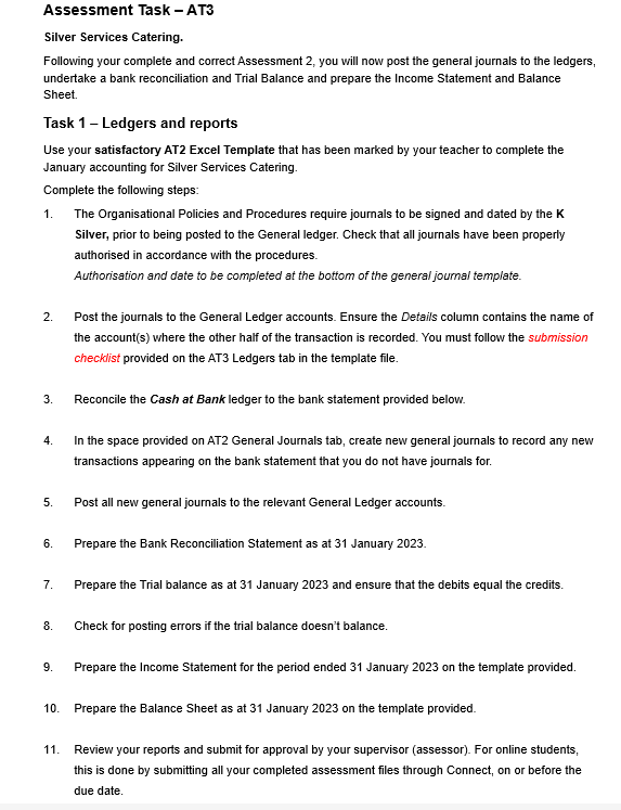 Assessment Task - AT3 Silver Services Catering.