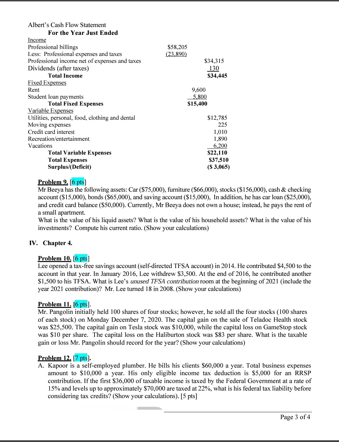 Can you please assist with the following