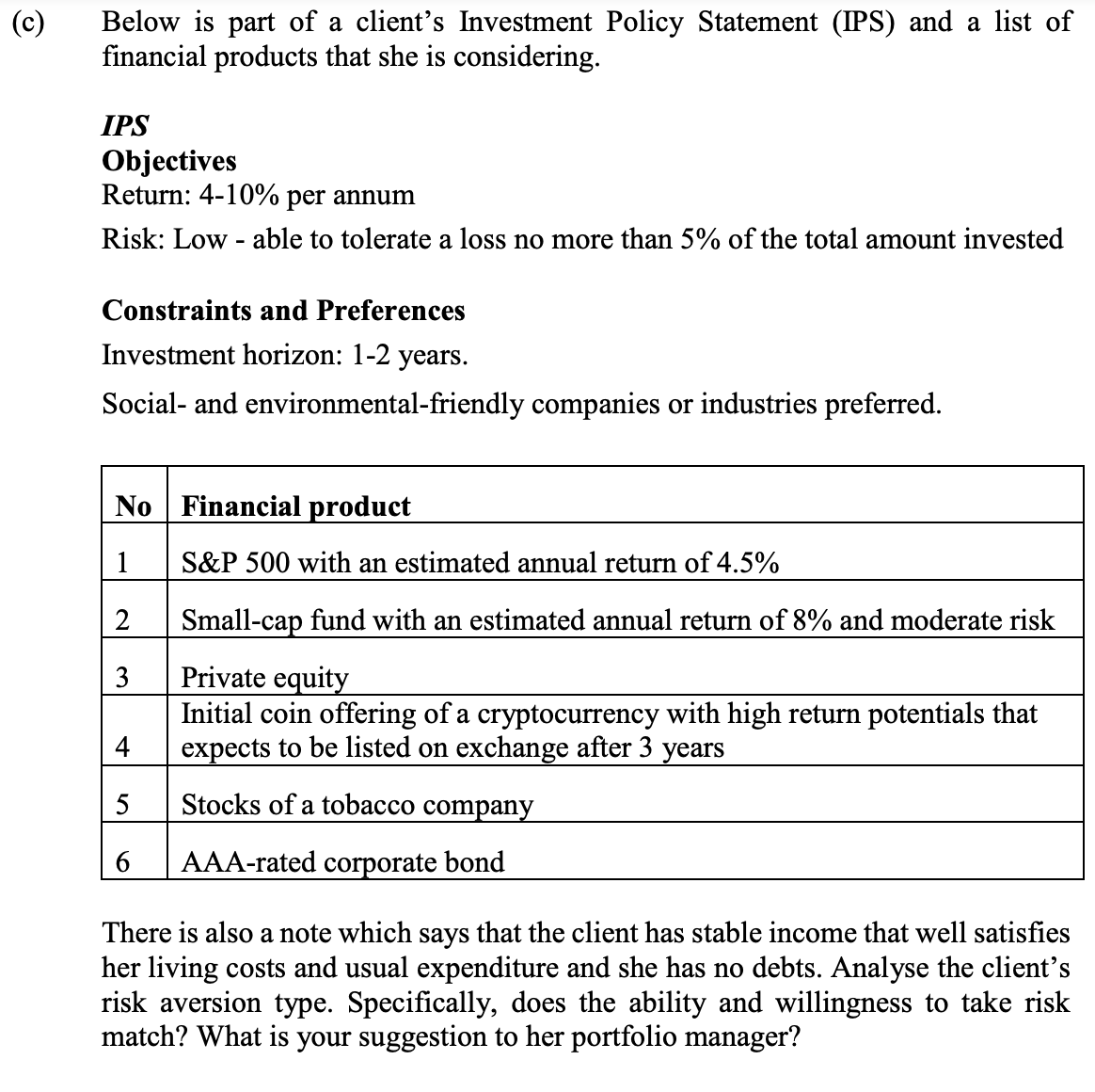 Question 4 (a) Round off your answer to two (2)
