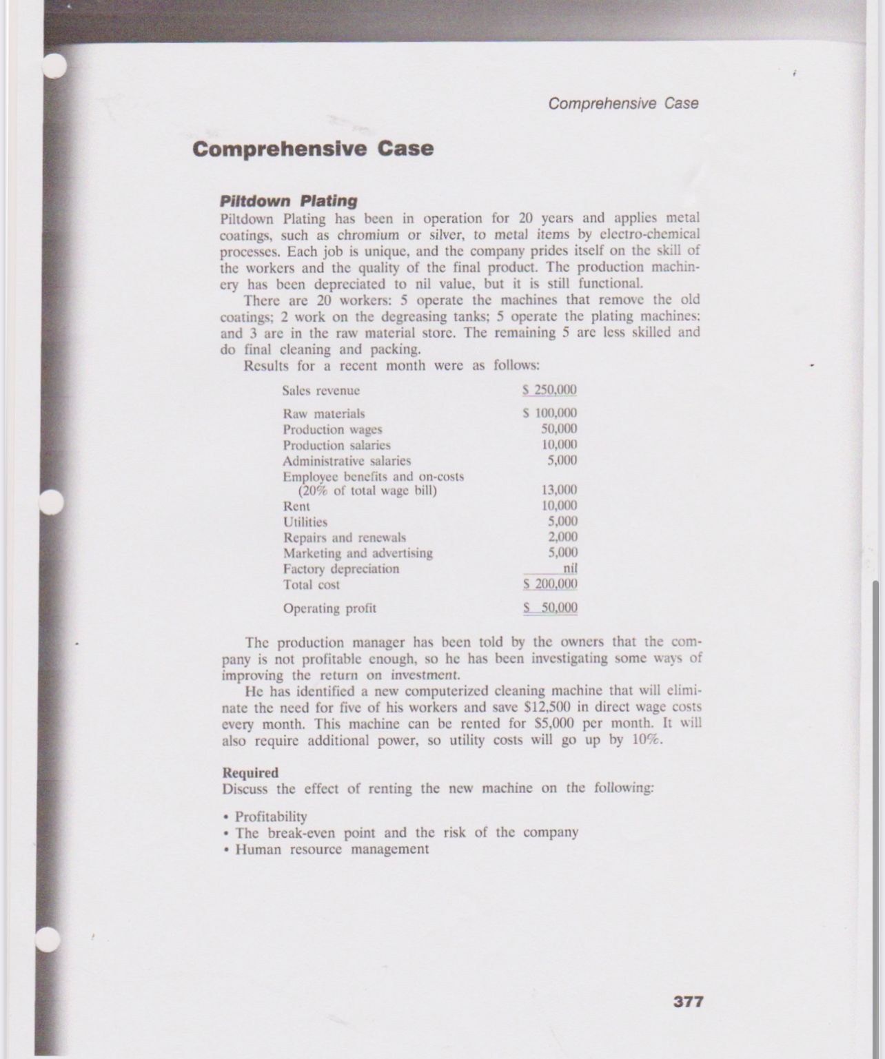 Comprehensive Case Comprehensive Case m Plating