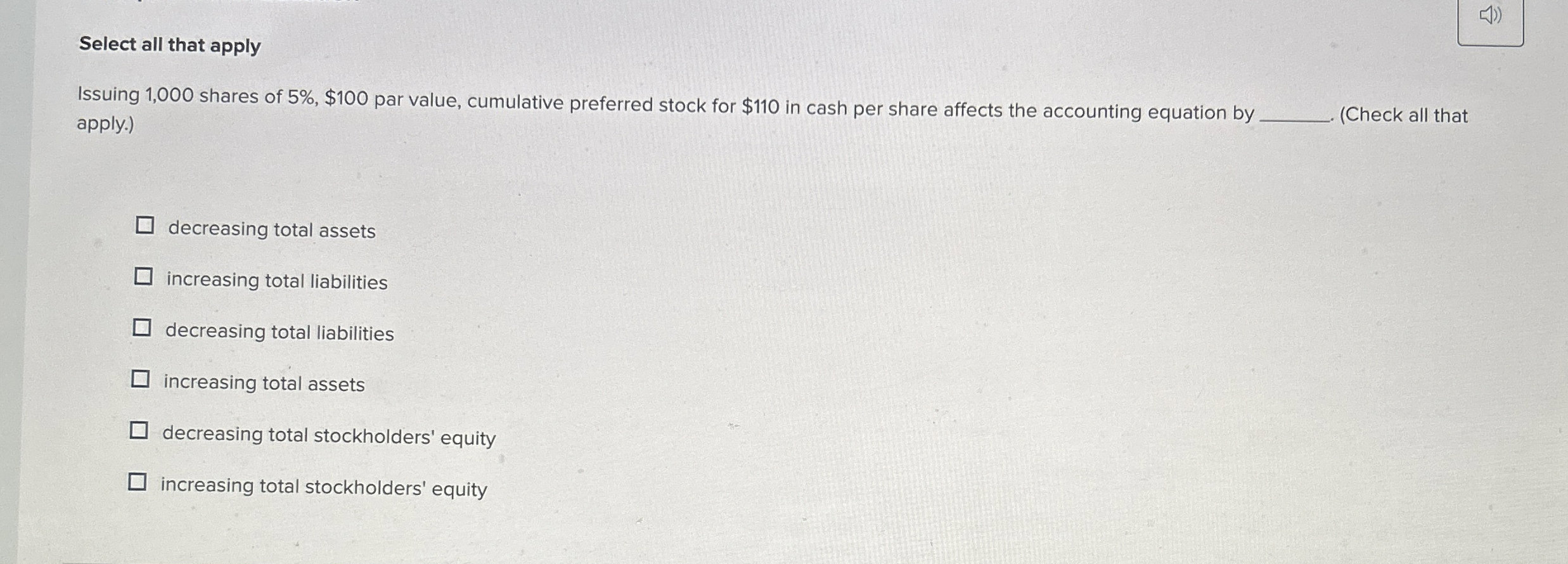 Select all that apply Issuing 1 , 0 0 0 shares of