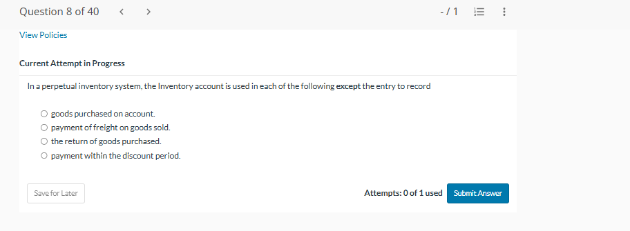 Current Attempt in Progress In a perpetual