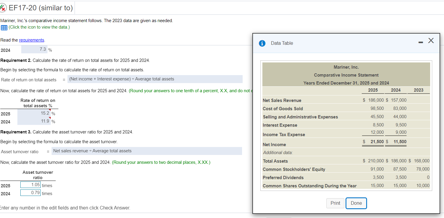 Please explain and help me solve EF17-16 (similar
