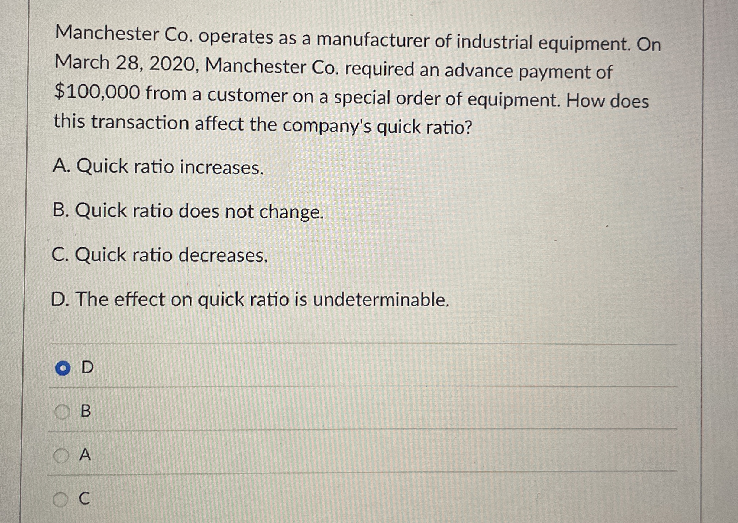 Manchester Co . operates as a manufacturer of