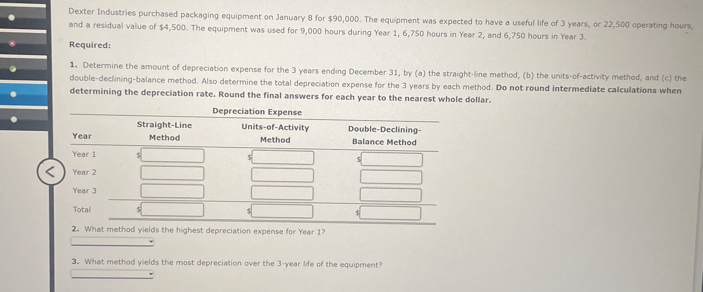 Dexter Industries purchased packaging equipment