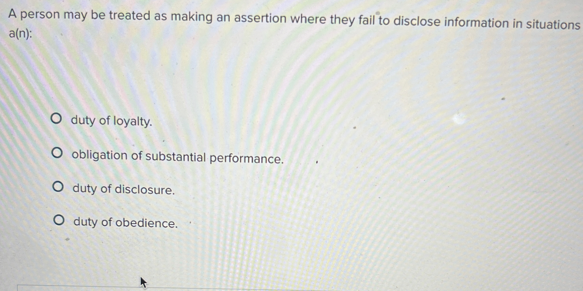 A person may be treated as making an assertion