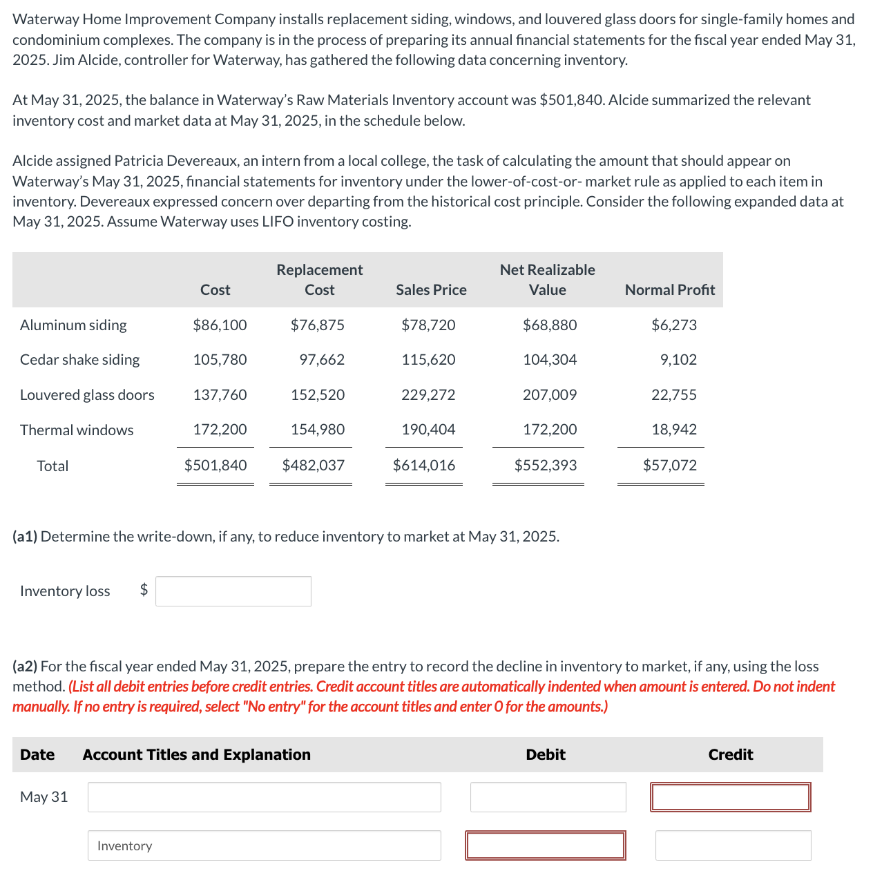 Waterway Home Improvement Company installs