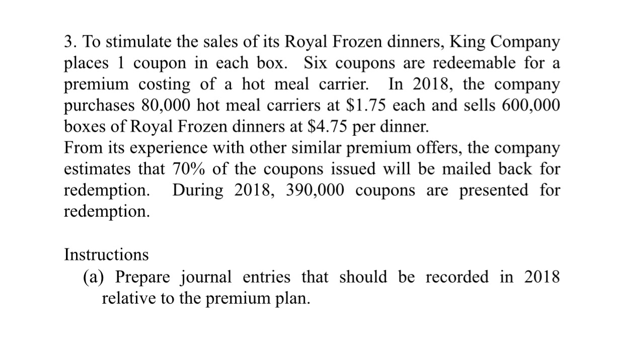 To stimulate the sales of its Royal Frozen