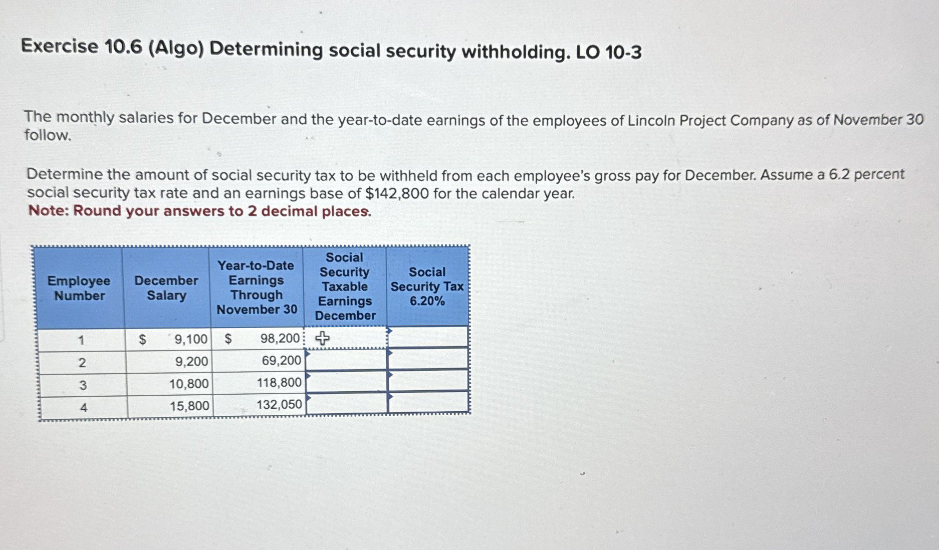 Exercise 1 0 . 6 ( Algo ) Determining social