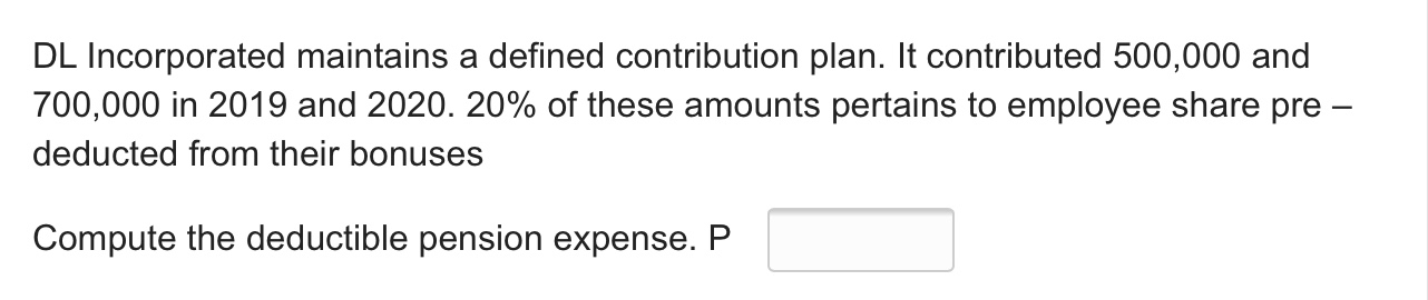 Solve these tax problems regarding deductions A