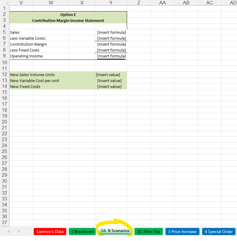 ACC 311 Project One Scenario Lorenzo, the owner