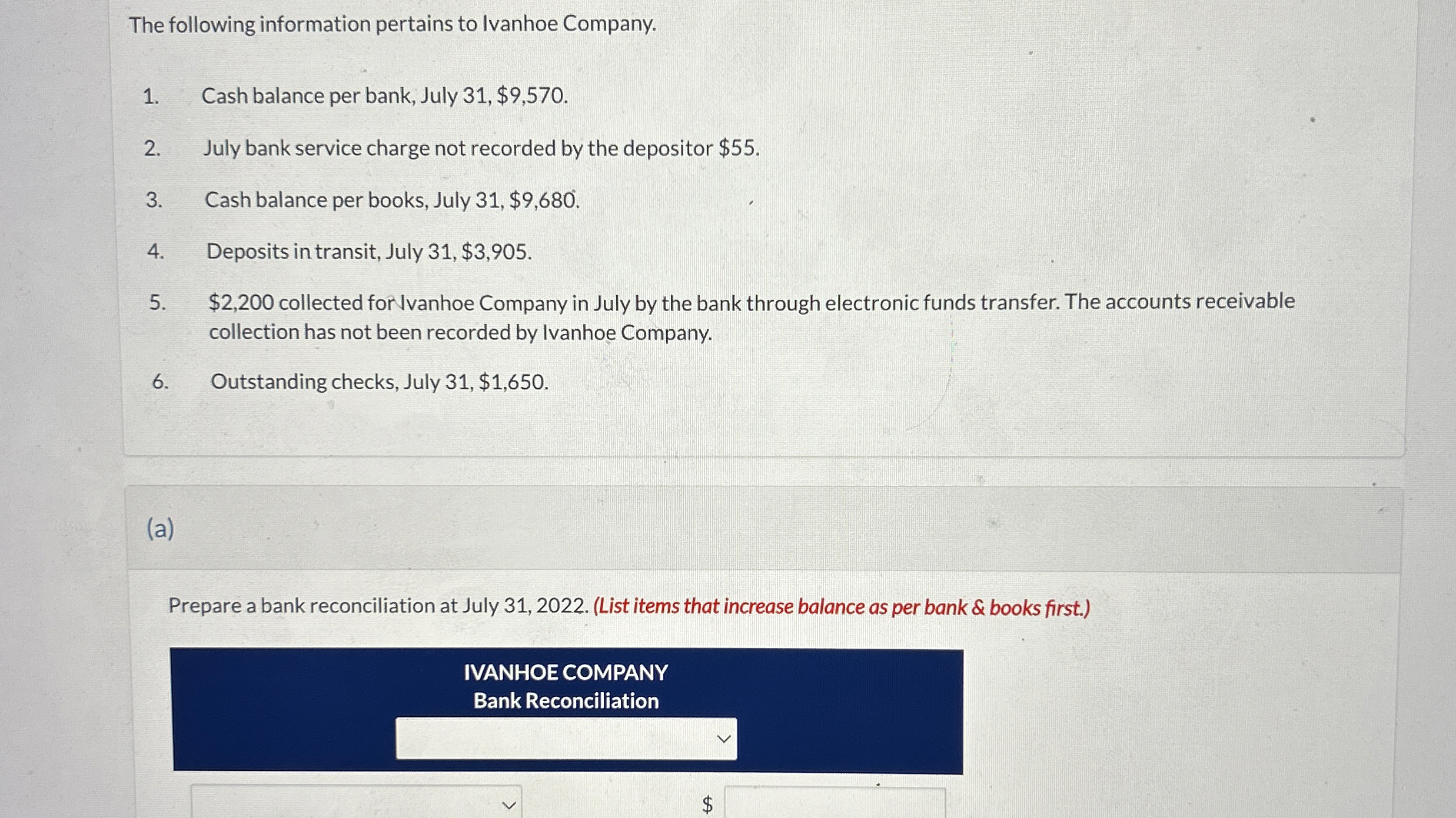 The following information pertains to Ivanhoe