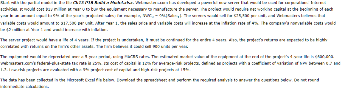 This problem is for a finance class and I am