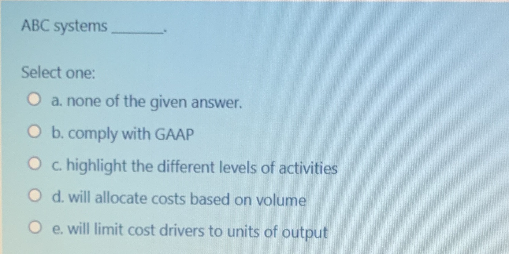 please help me with the right option 14 ABC