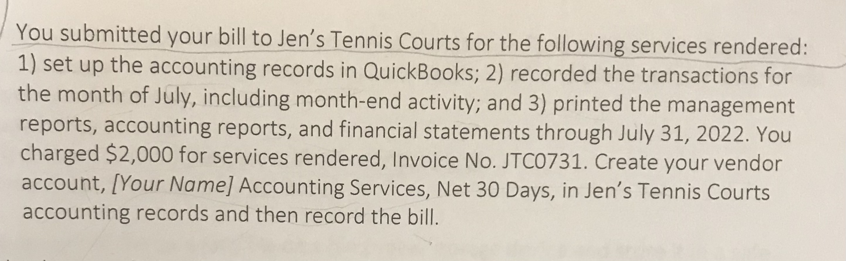 Please provide steps on how to enter this in