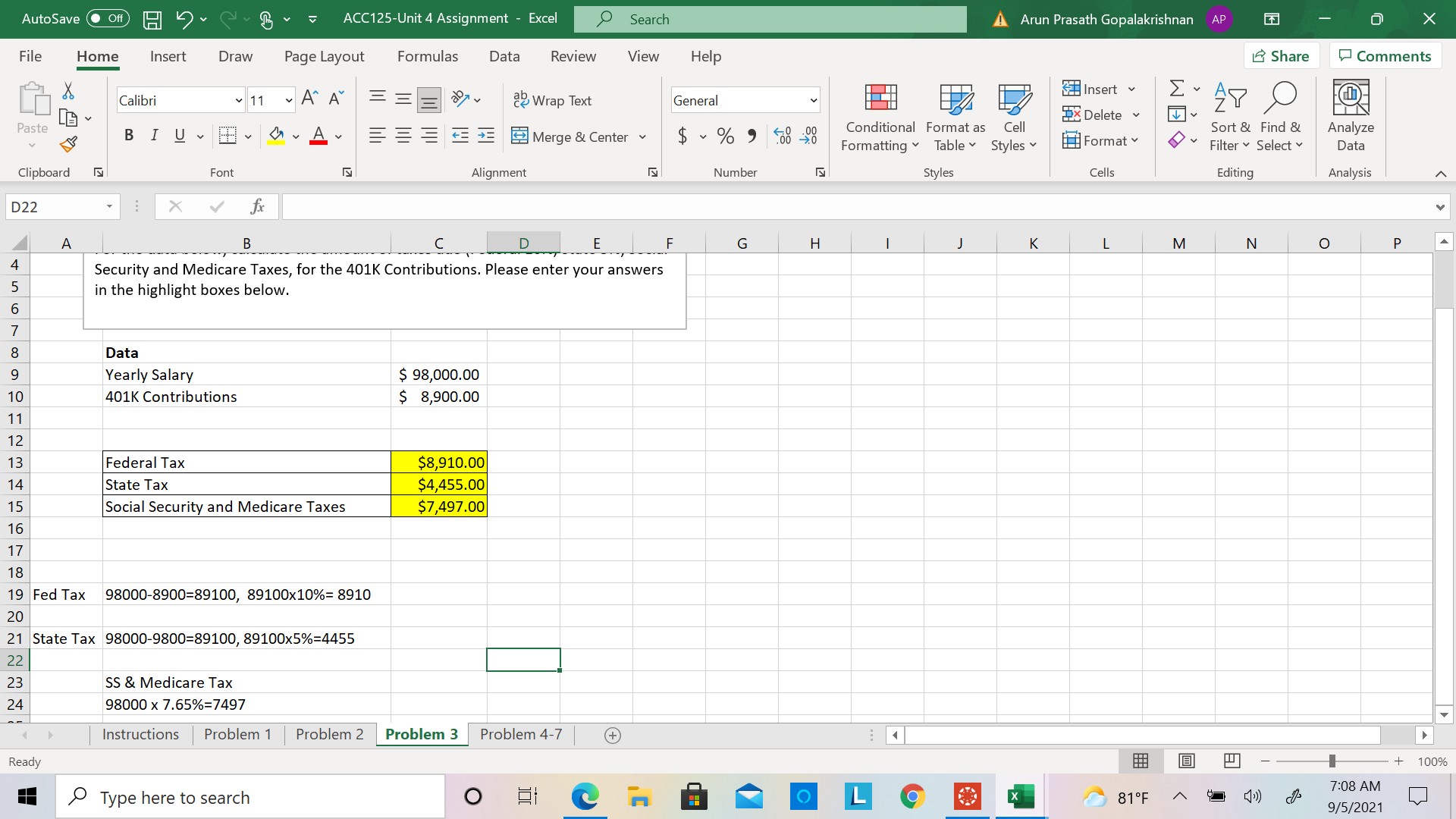 Can you please explain SS & Medicare Taxes