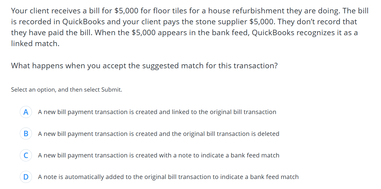 Your client receives a bill for \ $ 5 , 0 0 0 for