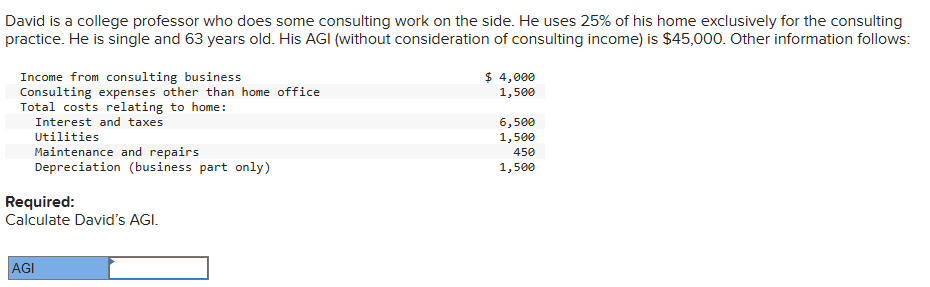 David is a college professor who does some