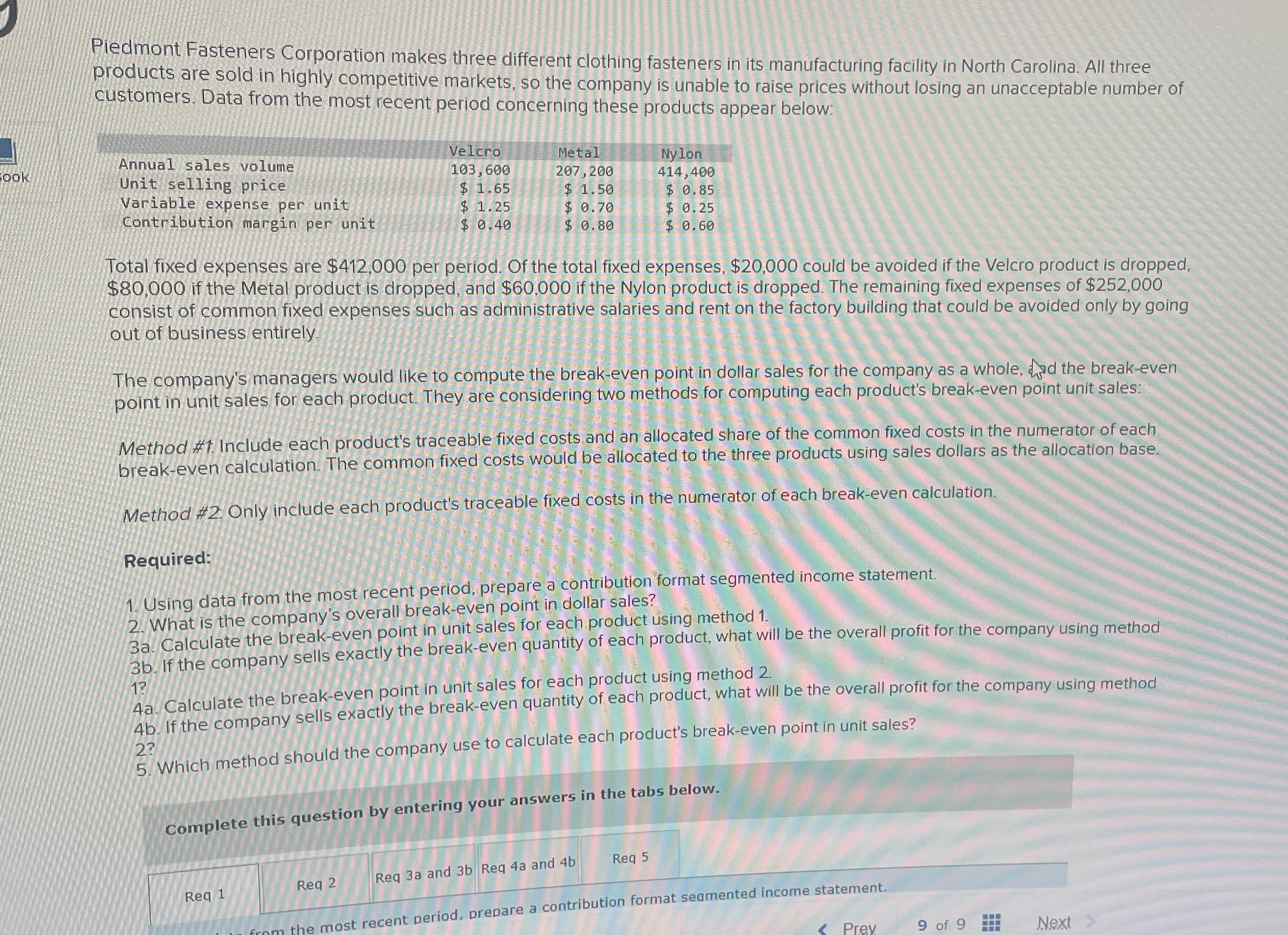 Pledmont Fasteners Corporation makes three