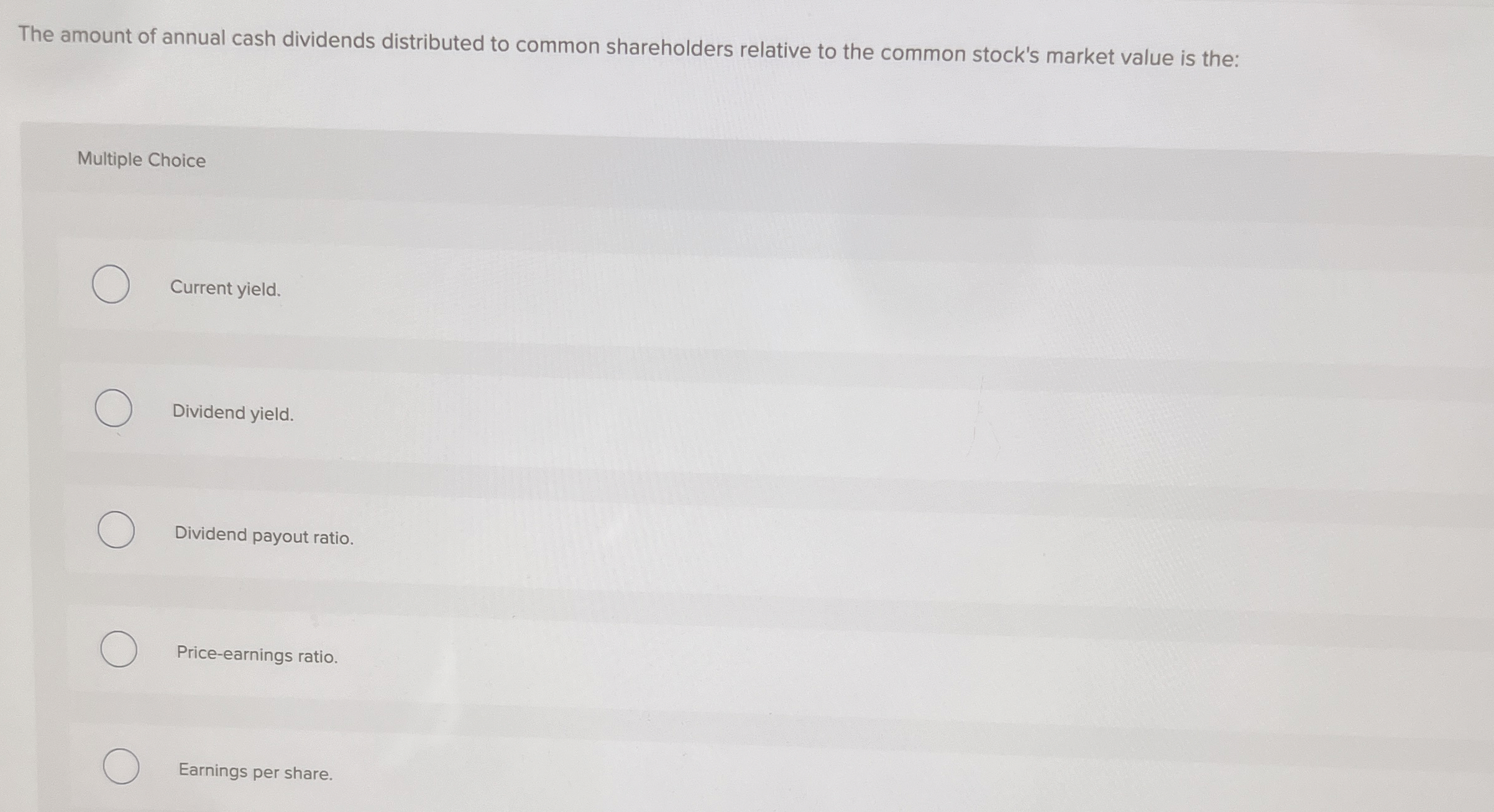 The amount of annual cash dividends distributed