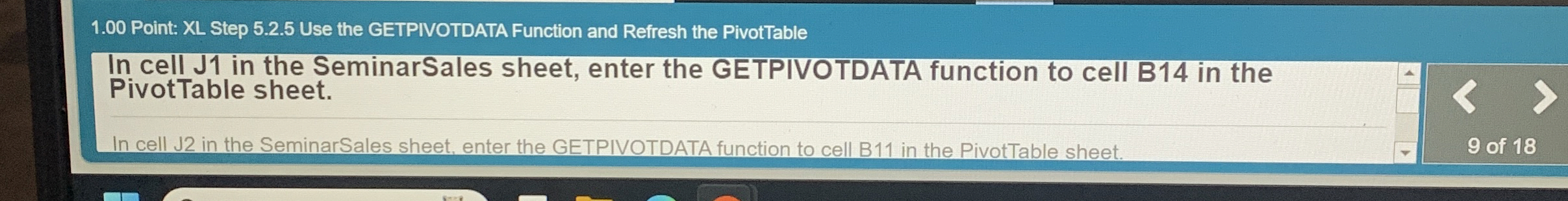 1 . 0 0 Point: XL Step 5 . 2 . 5 Use the