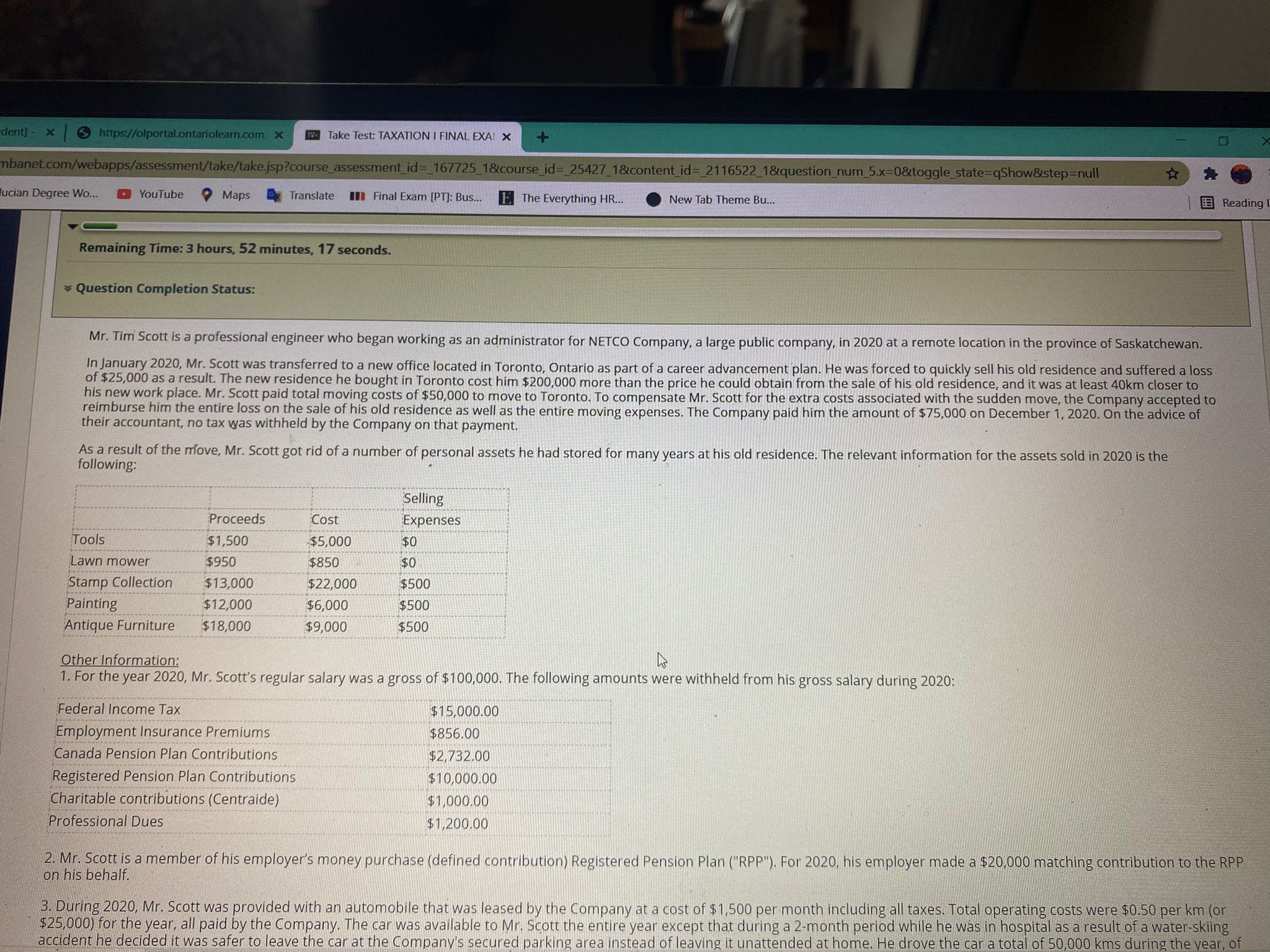 dent] - x https://olportal.ontariolearn.com, x