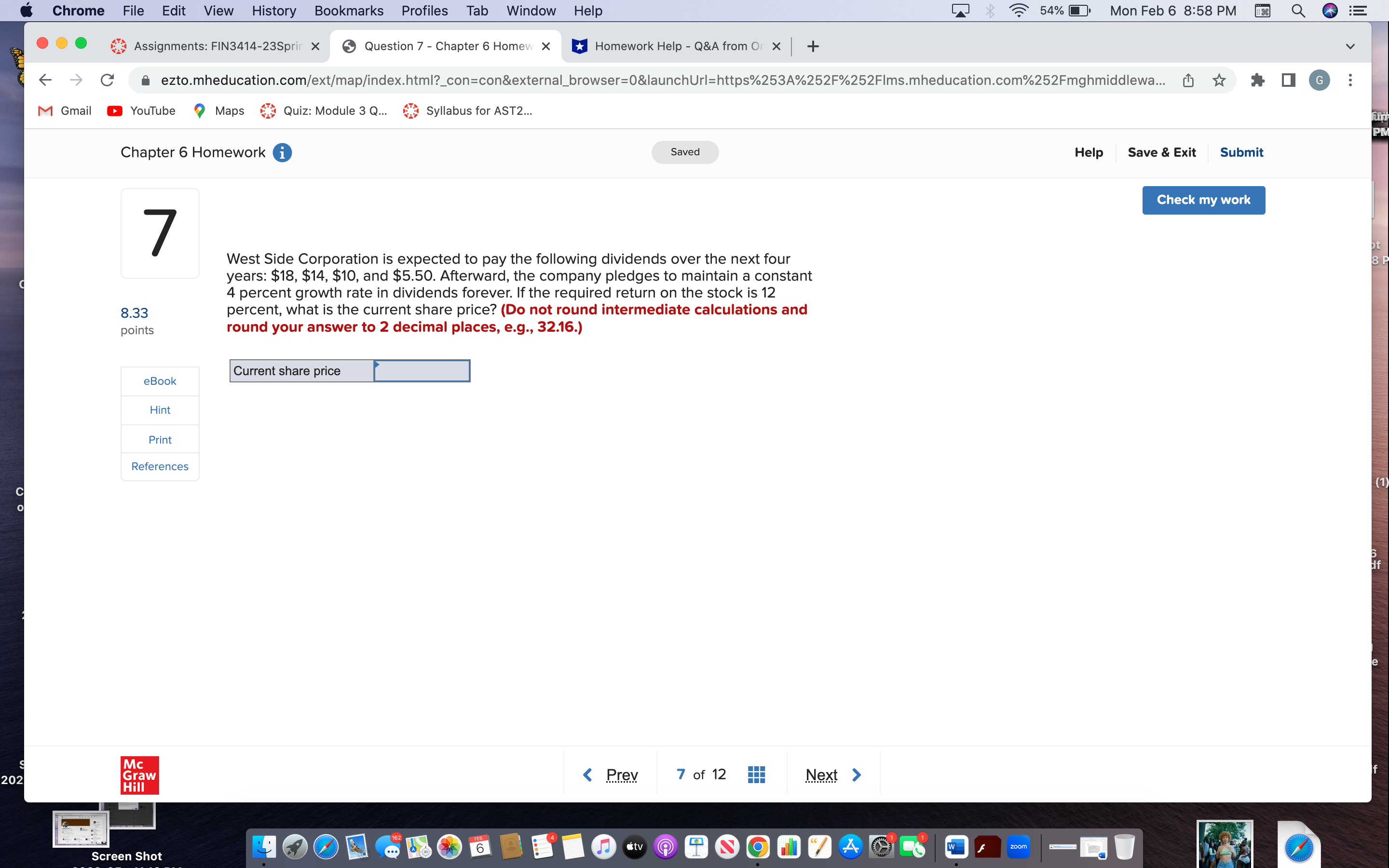Chrome File Edit View History Bookmarks Profiles