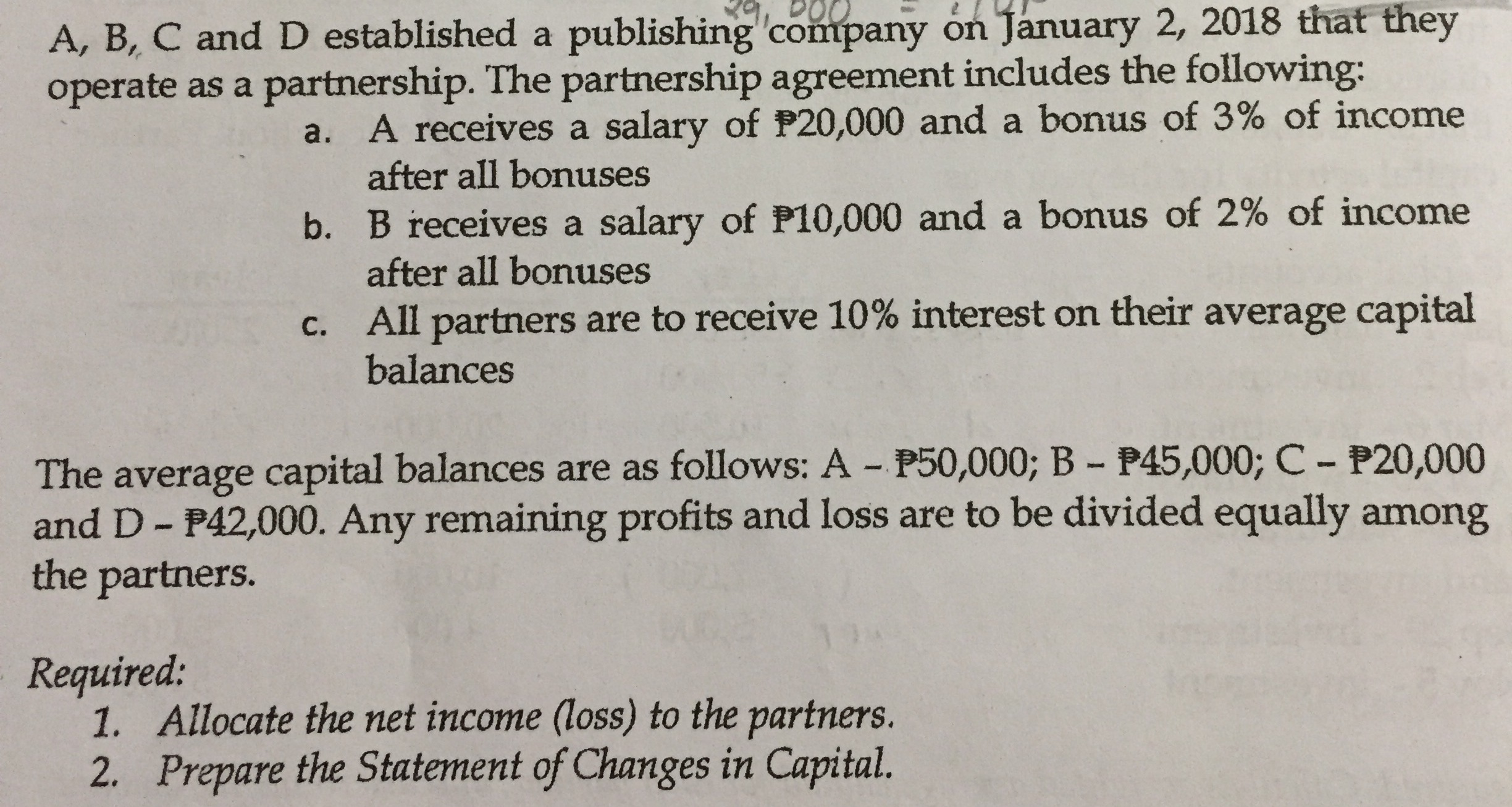 Problem #1 PROBLEM 1 - 20 The following balance