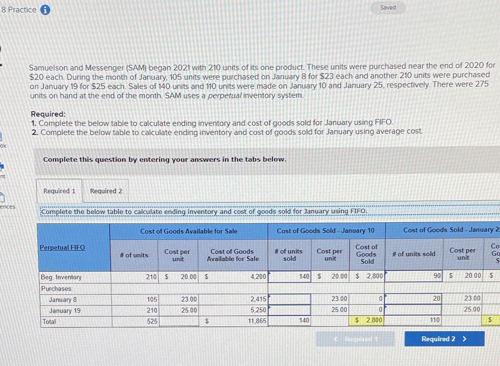 8 Practice i Saved Samuelson and Messenger (SAM)