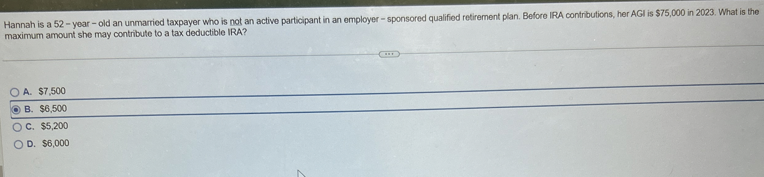 Hannah is a 5 2 - year - old an unmarried