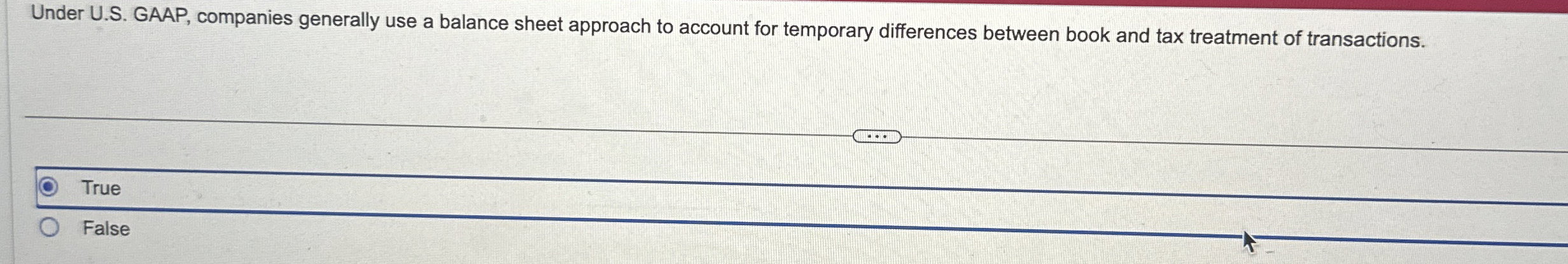 Under U . S . GAAP, companies generally use a