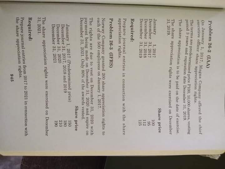 Answer the following problems : Problem 26-2