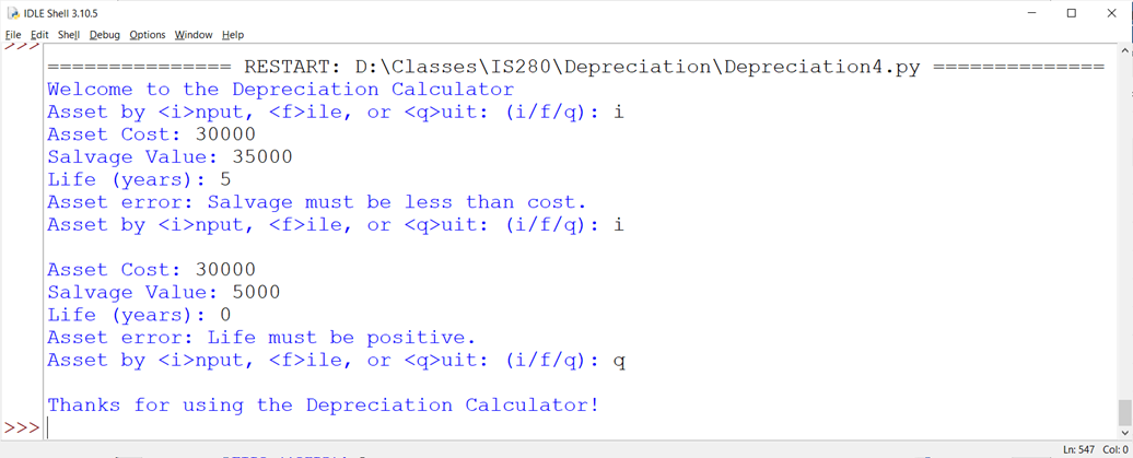 Do not use while true structure You are to