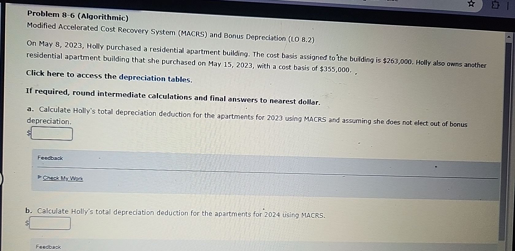 Problem 8 - 6 ( Algorithmic ) Modified