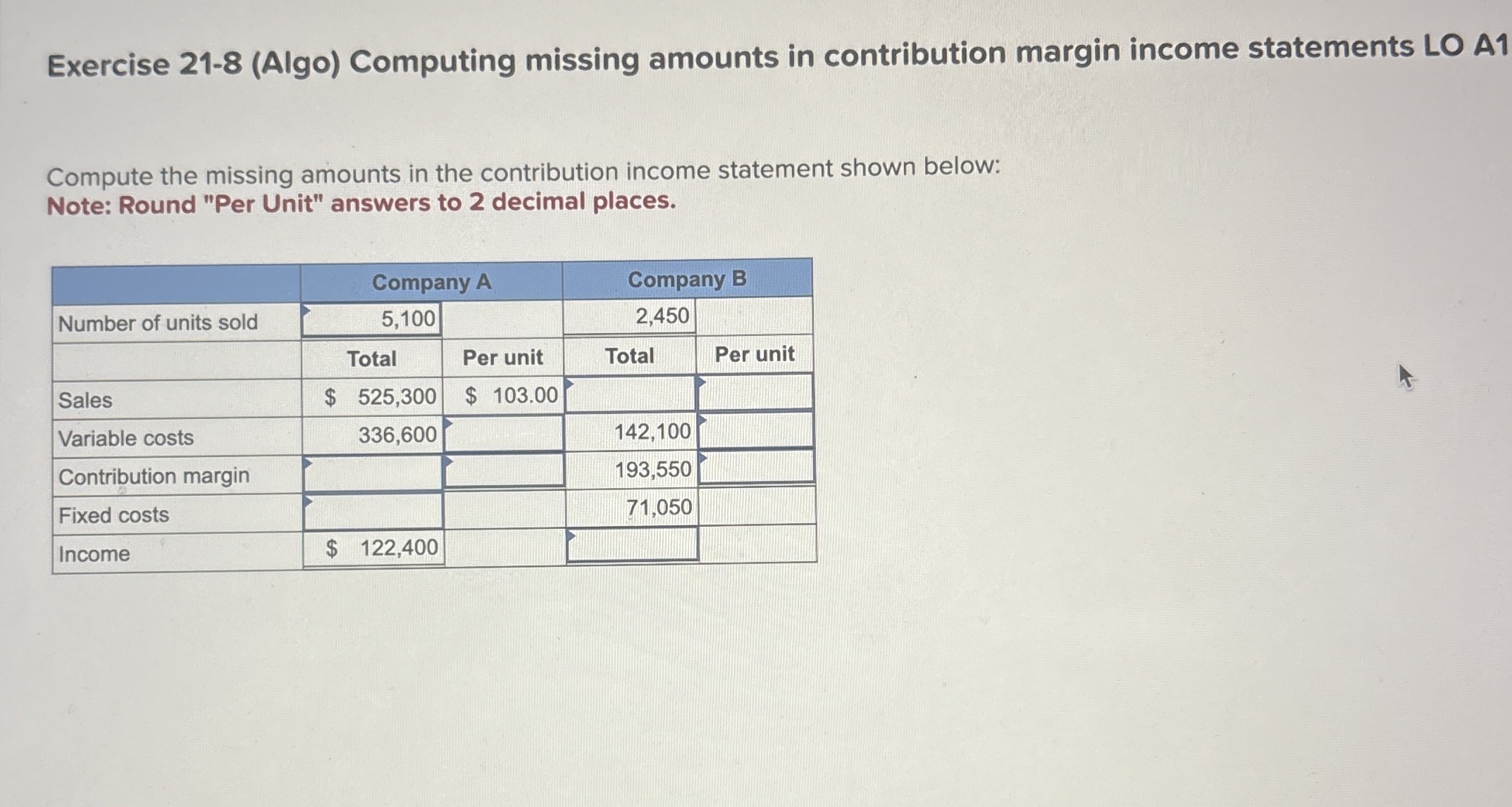 Exercise 2 1 - 8 ( Algo ) Computing missing