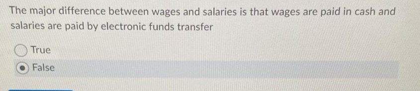 The major difference between wages and salaries